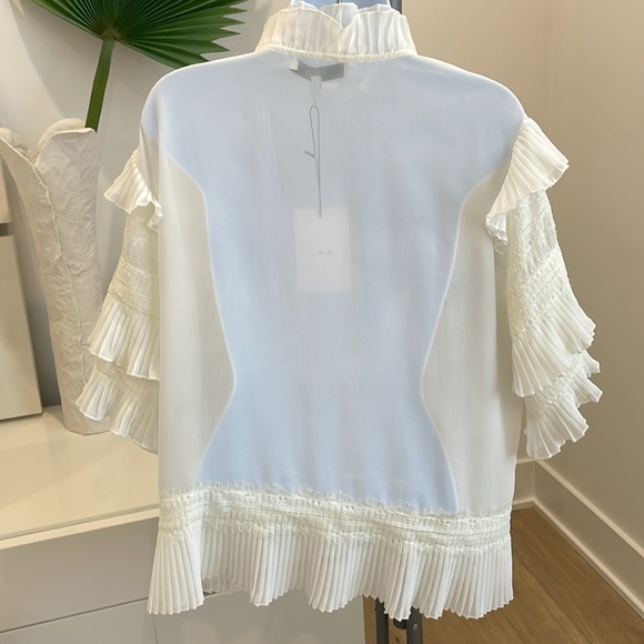 IRO Rachelle sheer pleated blouse - Picture 3 of 9